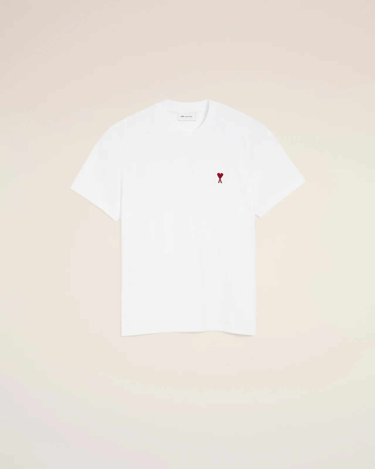White Blue T-Shirt With red logo heart