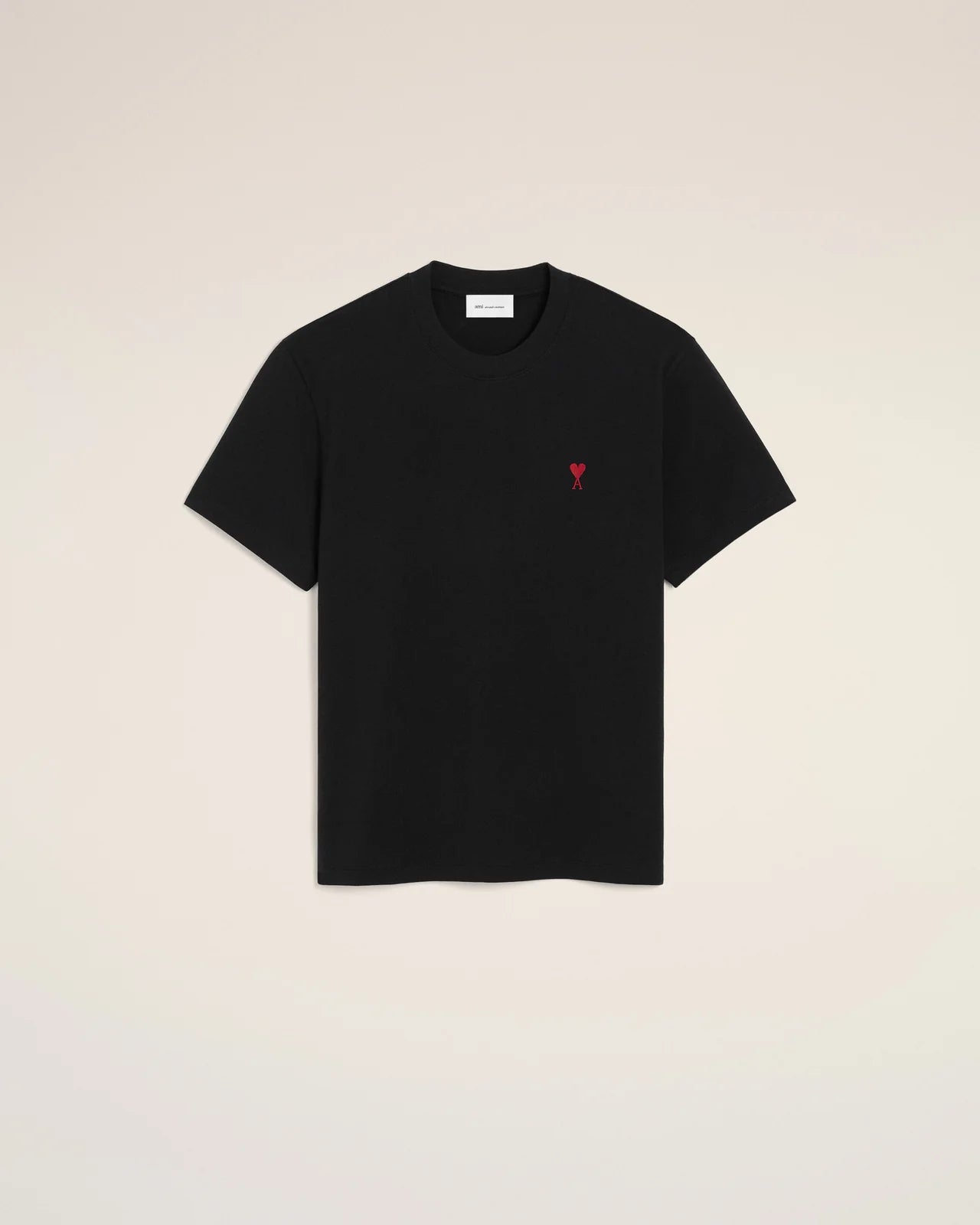 Black T-Shirt With red logo heart