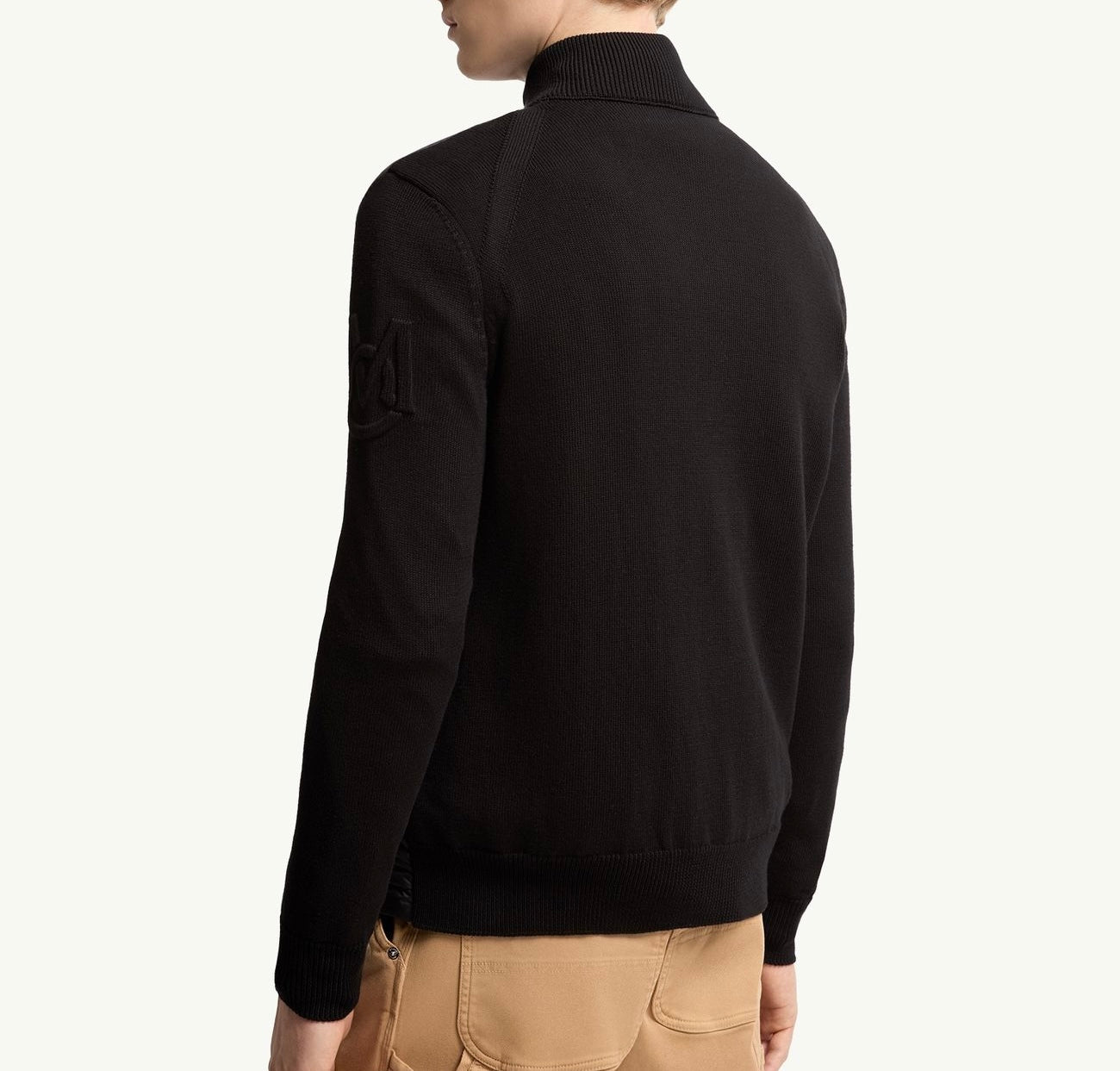 Black acrdigan without hoodie old money style