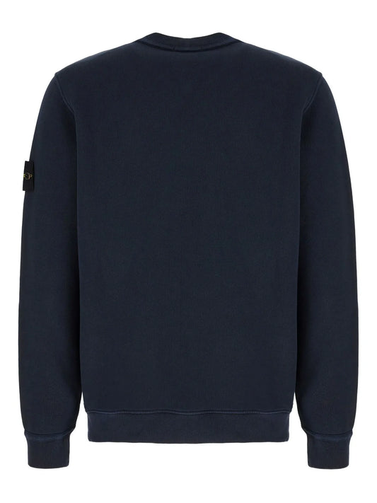 Navy blue Sweater with logo on the sleeve