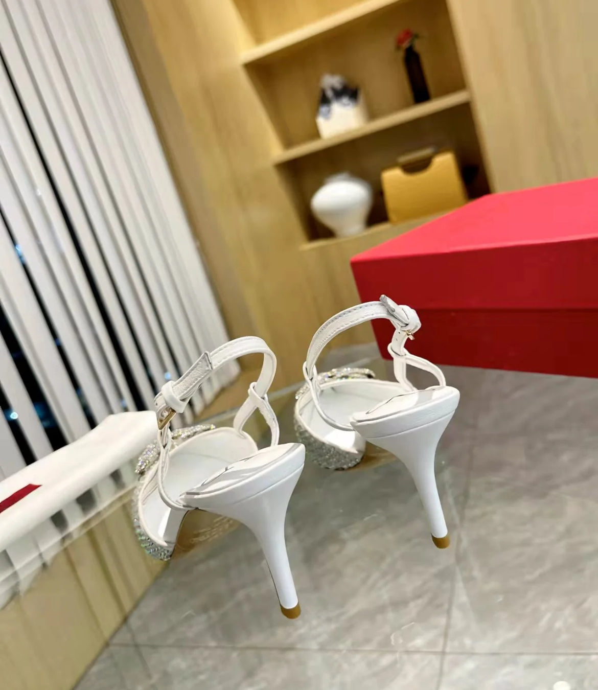 Heels with glitter and crazy sparkly toes