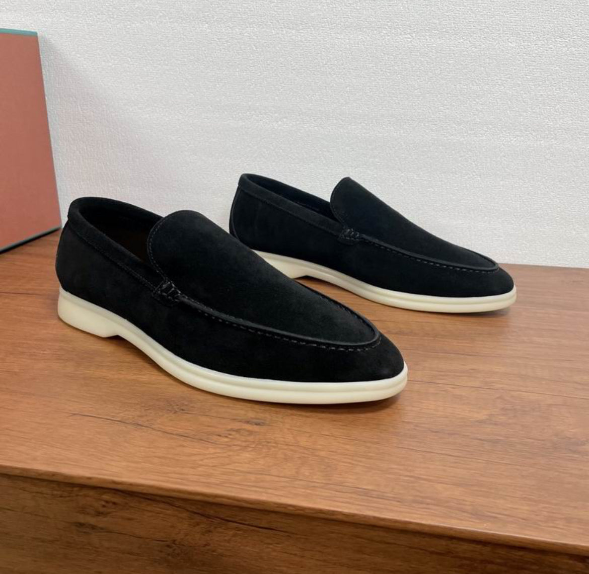 Black loafers old money style