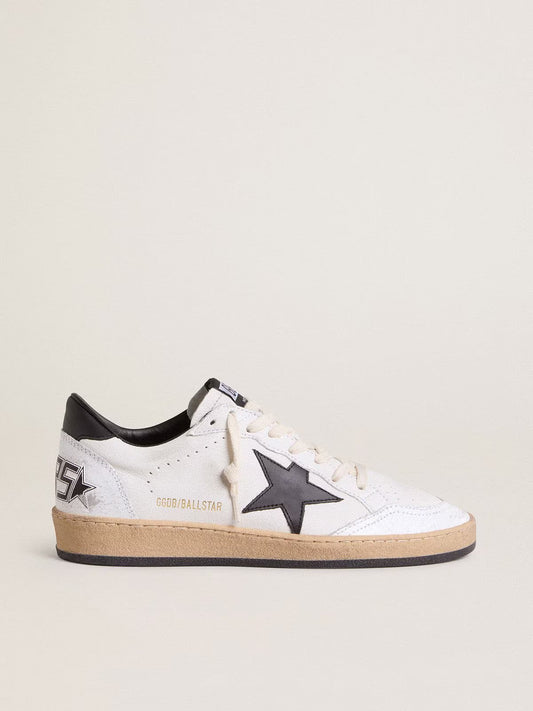 Black star flat shoes logo in the back