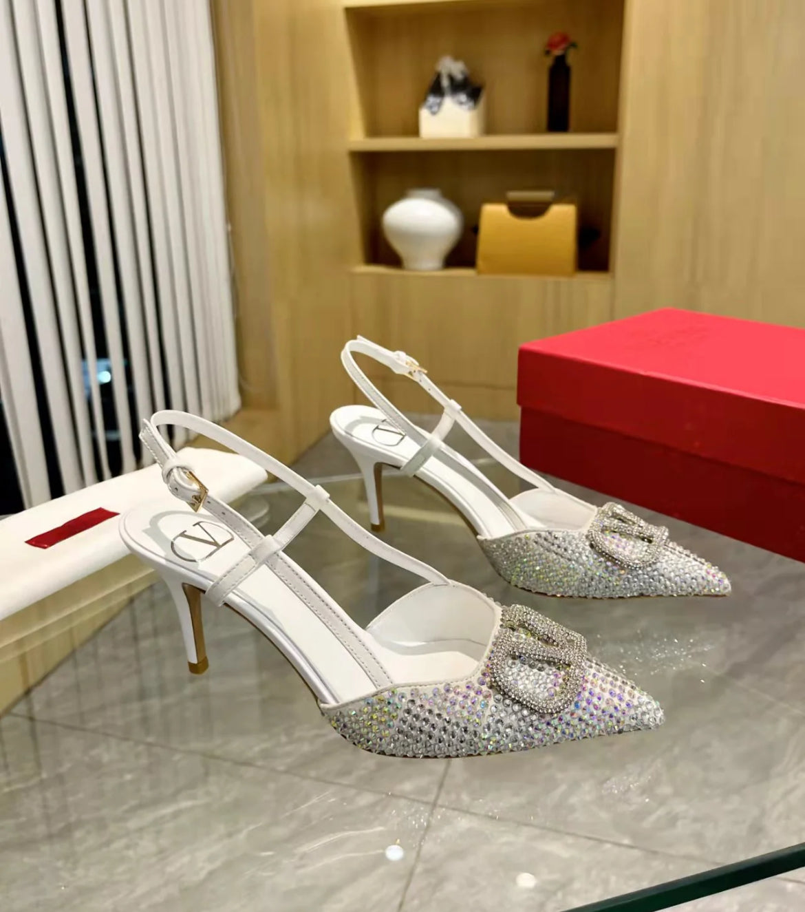 Heels with glitter and crazy sparkly toes