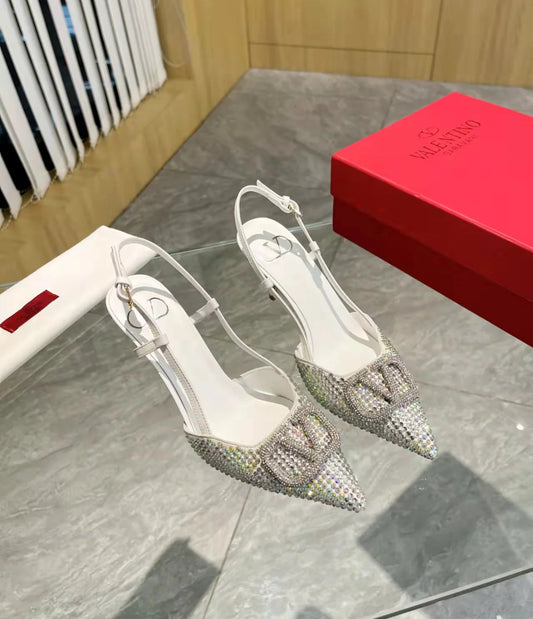 Heels with glitter and crazy sparkly toes