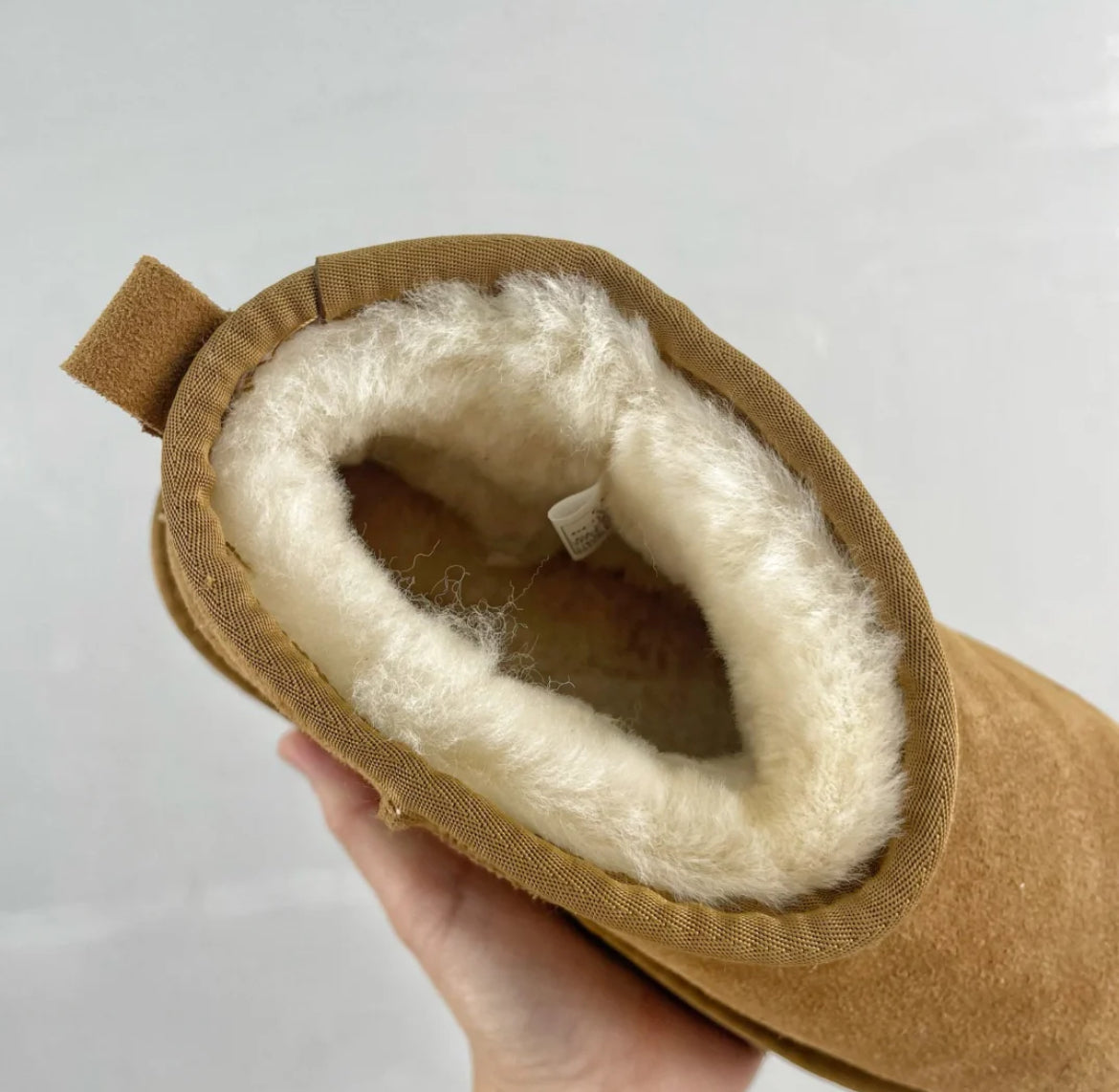snow boots with furry lining