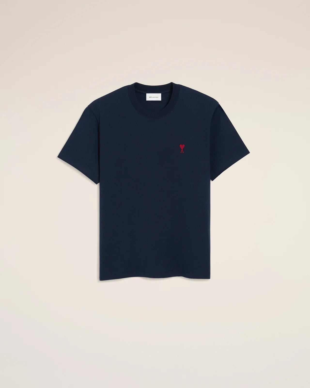 Navy Blue T-Shirt With red logo heart