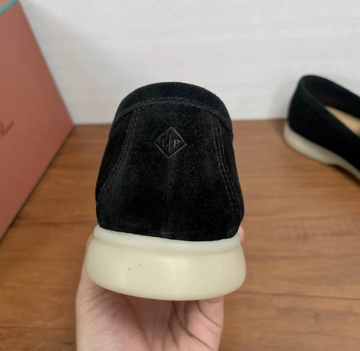 Black loafers old money style