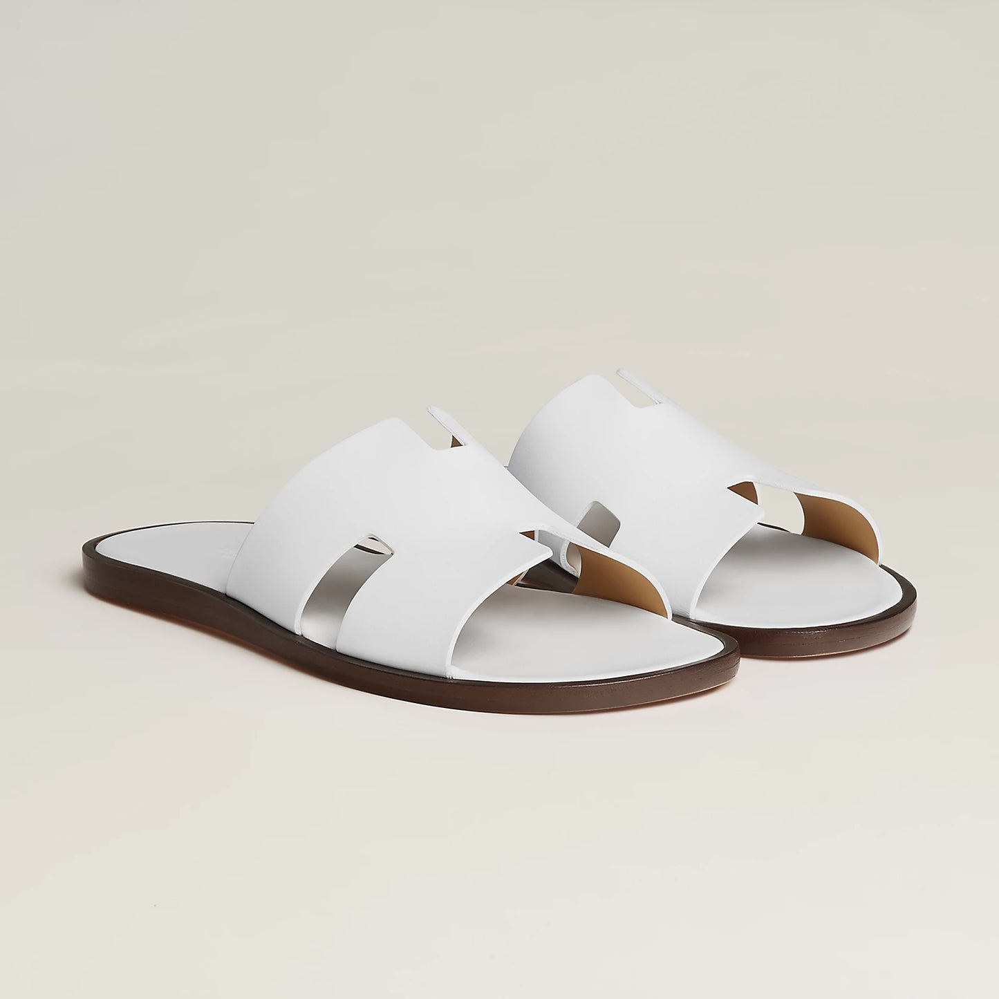 White Viral H sandals
