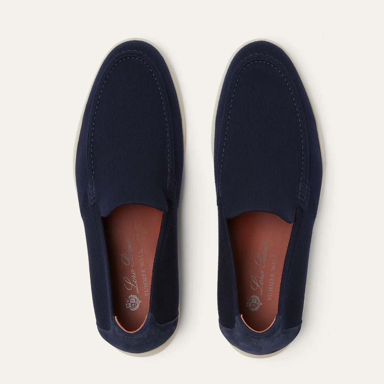 Loafers navy blue old money style