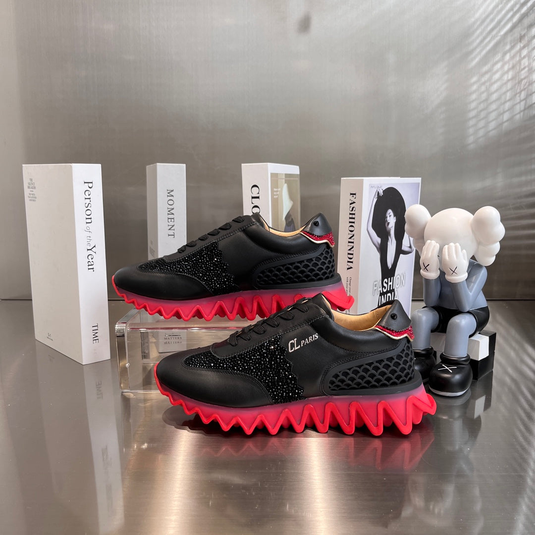 Black Shark Sole Sneakers