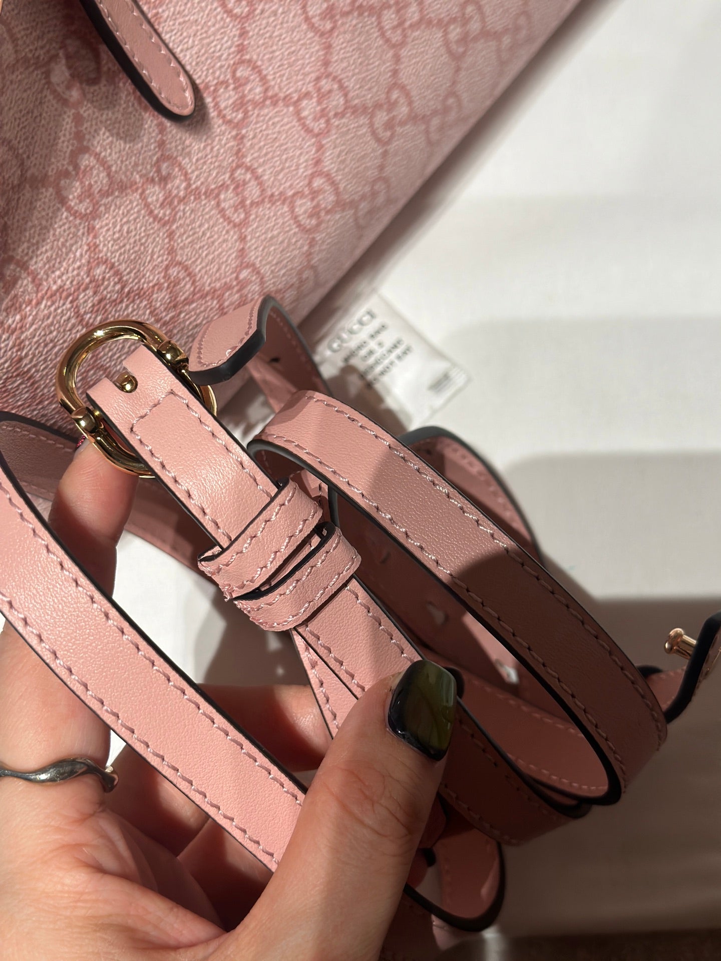 Emblem Small Tote Bag Light Pink